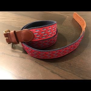 Men’s Belt, Fish Pattern, Blue Black. Size 40